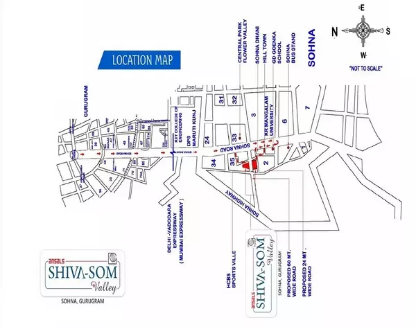 ansal shiva valley location map